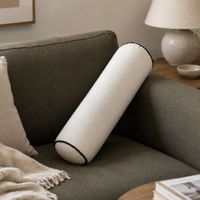 Cojín Tubular Blanco Soft 50x17cm Orange