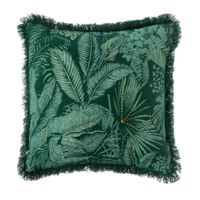 Funda de Cojín Jungla Bordada Reversible 40x40cm Orange