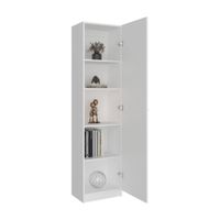 Estante 1 Puerta Home-E5 Blanco 180.6x45x31.4cm Tuhome