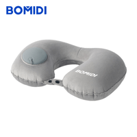 Almohada de Cuello Inflable U02 Bomidi| Gris