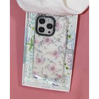 Case Mikalen para Iphone 15 Pro Flores Rosado