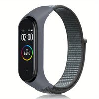 Correa de Nylon para Xiaomi mi band 4/5/6/7 - Negro