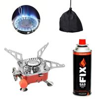 Cocina Portátil Plegable a Gas butano para Camping con funda + Gas