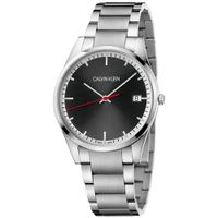 Reloj Calvin Klein Time K4N2114X Suizo Cristal de Zafiro Fecha Acero Inoxidable Dial Negro