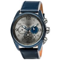 Reloj Perry Ellis GT 01005-01 Fecha Cronómetro Correa Cuerp Azul Dial Gris
