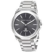 Reloj Perry Ellis Decagon 46 05001-02 Fecha Acero Inoxidable Dial Gris Oscuro