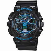 Reloj Casio G-Shock GA100CB-1A Digital Analógico Acuático Luz Led Negro Azul Camuflado
