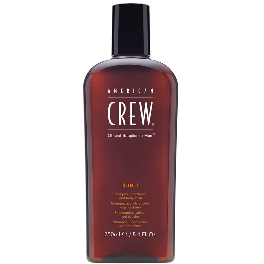 3 In 1 Shampoo, Acondicionador y Body Wash American Crew Men 250ml