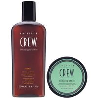 3 en 1 Shampoo, Conditioner y Body Wash + Cera Forming Cream American Crew Men