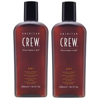 Dúo 3 In 1 Shampoo, Acondicionador y Body Wash American Crew Men 250ml