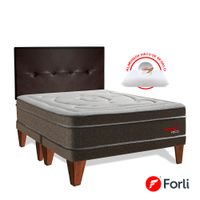 Dormitorio Europeo Pocket Visco King + Cabecera