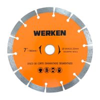 Disco de corte diamantado segmentado 180mm Werken