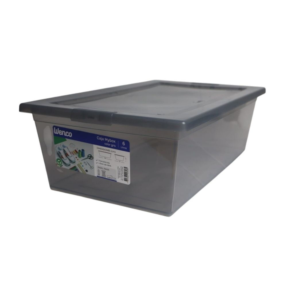 Caja Organizadora Mybox 6lt - Gris Duraplast