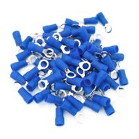 Terminal Aislado Ojal Rv2-4s 5/32"" 16-14awg Azul 25u