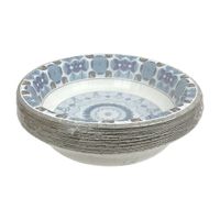 Set de 20 Bowl Desechables Mandala Azul 18cm