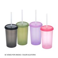 Vaso Mug Qoni con sorbete Reyplast