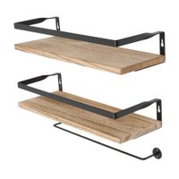 Set de 2 repisas flotantes Madera 42cm