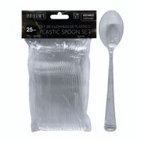 25 Piezas Cucharas Desechables Transparentes Life Art