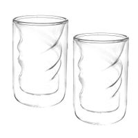 Set de 2 Vasos Doble Pared Espiral 270ml Life Art