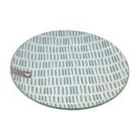 Plato Llano Trama Oliva 19cm Life Art