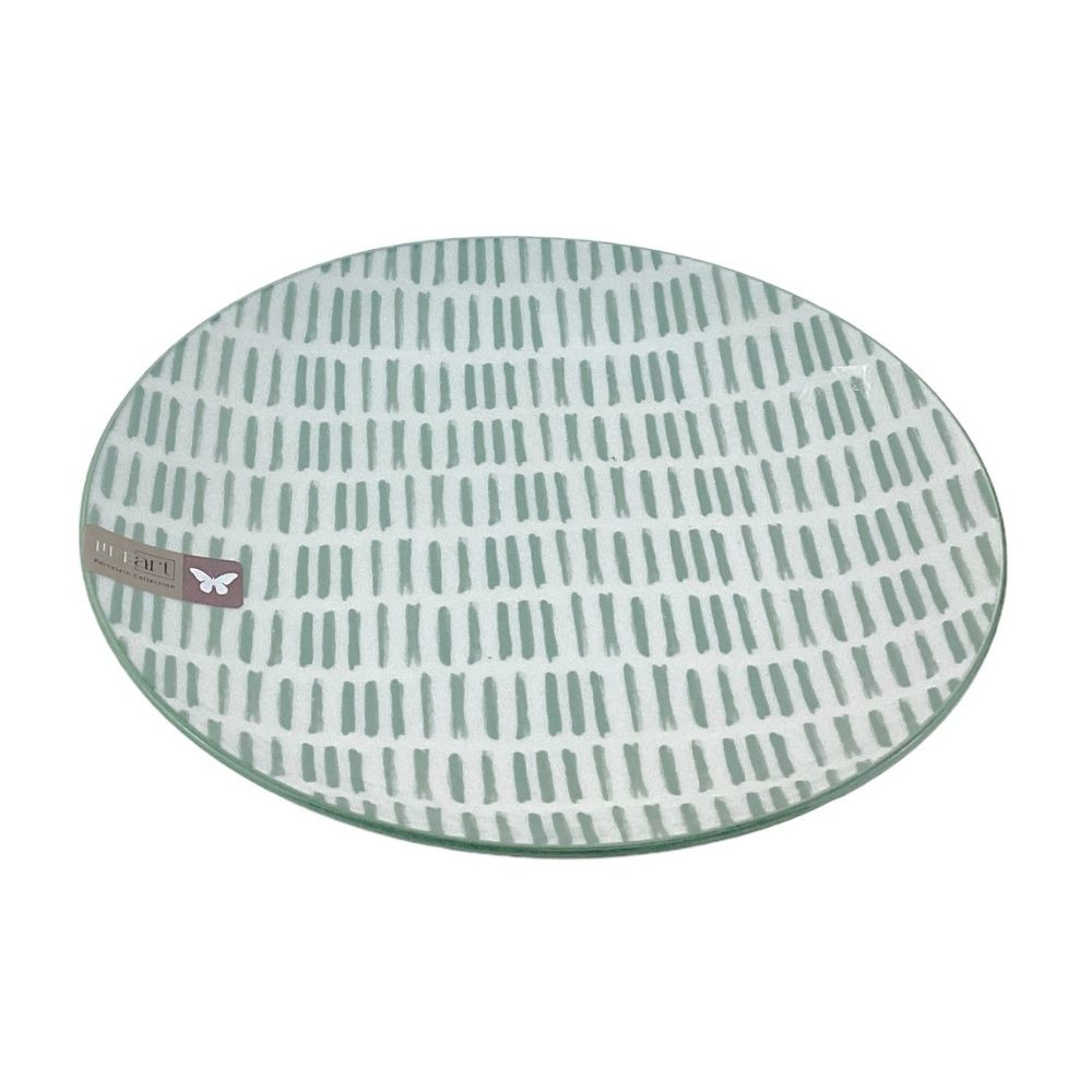 Plato Llano Trama Oliva 19cm Life Art
