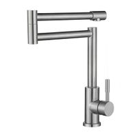 Grifería Eco Monocomando Pico Retractil Mueble Inoxidable Trebol