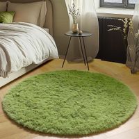 Alfombra Circular afelpada 120cm diametro