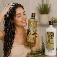 JUEGO DE UN SHAMPOO DE ROMERO Y UN ACONDICIONADOR PARA EL CABELLO / 1.5 LT