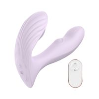 Moon Pearl Estimulador 2 en 1 Vibrador y Succionador Portátil de Uso Discreto 5 Modos Vibra+