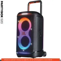 JBL Partybox 520 Parlante Bluetooth 400W Portatil IPX4 15H