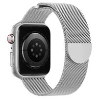 Correa Milanese Loop Semicírculo Para Apple Watch 42/44/45/49mm Plateado