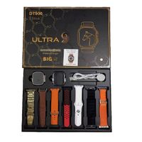 SMARTWATCH DT 900 ULTRA 9 + 7 CORREAS + PROTECTOR - DORADO