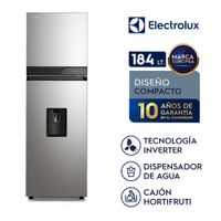 Refrigeradora Top Freezer con dispensador 184L No Frost Silver  Electrolux ERT20A2P6DS