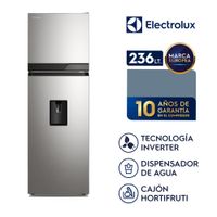 Refrigeradora Top Freezer con dispensador 236L No Frost Silver Electrolux ERT25A2P6DS