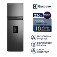 Refrigeradora Top Freezer con dispensador 236L No Frost Negro Electrolux ERT25A2P6DC
