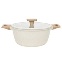 Olla ILKO Embossed Sabbia 20cm con Tapa