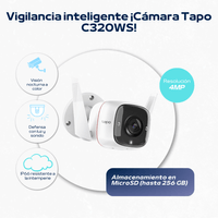 Cámara de seguridad de Vigilancia Exterior Wi-Fi Tapo C320WS 2K QHD exterior lente fija - Tp-Link