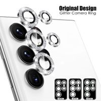 Micas de Camara Individuales Escarcha Plata para Samsung S23 Ultra