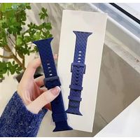 CORREA DE SILICONA LABRADA PARA WATCH 42-44-45-49 MM AZUL