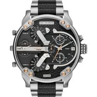 Reloj Diesel Dz7349 Mr. Daddy Silver and Black Original para Caballero