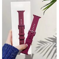 CORREA DE SILICONA LABRADA PARA WATCH 42-44-45-49 MM VINO