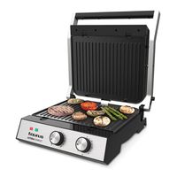 Grill Eléctrico 2 en 1 Taurus Asteria Completo: Grill y Sandwichera en un Solo Aparato (EYH)