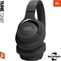 JBL Audifonos Bluetooth Tune 720 BT 76HRS Pure Bass - Negro