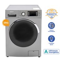 Lavadora Automática Aghaso 12 kg Silver Carga Superior