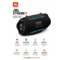 Parlante JBL Xtreme 5 con Iluminación Ambiental y Auracast - Negro