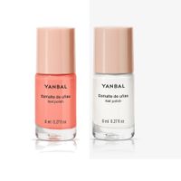 Set 2 Esmalte de Uñas Blanco Nieve + Toffee Nail Polish 8ml