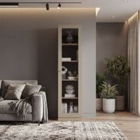 Vitrina 1 Puerta Home Cartagena Wengue