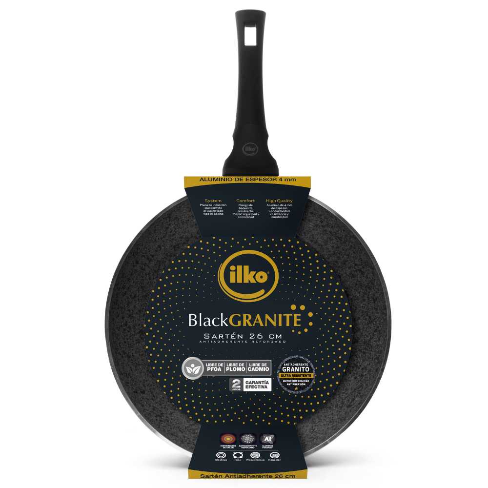 Sartén Antiadherente 26 cm Black Granite