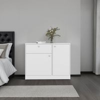 Cómoda Praga 1 Cajón 2 Puertas Blanco