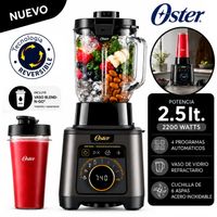 Licuadora Profesional Titan Oster de 2200 W con 4 Programas, 5 Velocidades BLSTXT-XG